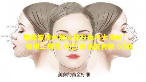 想除皱柳州额头整形价格大揭秘(柳州正规整 🦈 形医院有哪 🐧 几个)